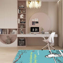 Modern Dekoratif Yıkanabilir Kaymaz Taban Halı – İnce, Yumuşak Salon Halısı, Mutfak Halısı ve Yolluk
