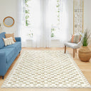 Mackenzie Modern Halı, Makinede Yıkanabilir Kaymaz Taban, İnce Salon Halısı, Mutfak Halısı ve Yolluk