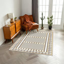 Mackenzie Modern Halı, Makinede Yıkanabilir Kaymaz Taban, İnce Salon Halısı, Mutfak Halısı ve Yolluk