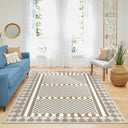 Mackenzie Modern Halı, Makinede Yıkanabilir Kaymaz Taban, İnce Salon Halısı, Mutfak Halısı ve Yolluk
